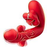 3 in 1 G punkt Vibratorensets mit 10 Zungenlecken 10 VibrationModi 10 Schlagmodi Vibration für Frauen Sex Spielzeug für die Frau Solo Paare Anal Dildo Nipple Klitoris Vibrator für Sie Erotik Sex Toys