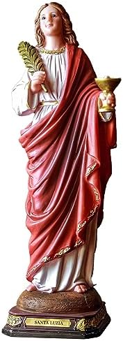 Sacro, Imagem Santa Luzia Resina Importado 30cm