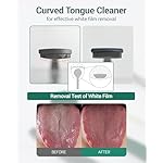 DEARCUS Korean Tongue Scraper with 3 Replaceable Heads - 100% BPA Free TPE Tongue Cleaner - Reduce Bad Breath & Without Hurt - Hygienic Scraper - Modern & Simple Design (Gray) - Image 3