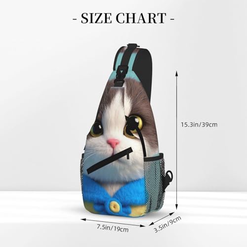 Mochila Sling para Mujer y Hombre, Bolsa Cruzada Urbana miniatura 3