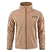 MILASIA Khaki Jacken Winddichte wasserdichte warme, strapazierfähige Kapuzenjacke Outdoor-Bergsteigerjacke,S