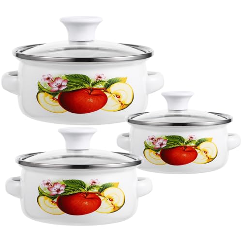Casseroles émaillées miniatures faciles à utiliser d'une main sans effort