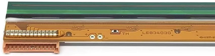 Išsamus view of the printhead's circuit board and connectors