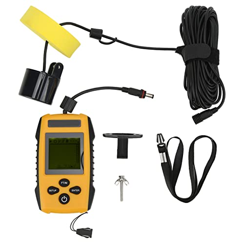 MechKit Plastic TL88E Buscador de Peces con Cable con Sensor de Sonar Pantalla LCD 5 Modos Opciones de sensibilidad para Pesca en Alta mar Kayak Pesca en Hielo Pesca en Lago Pesca