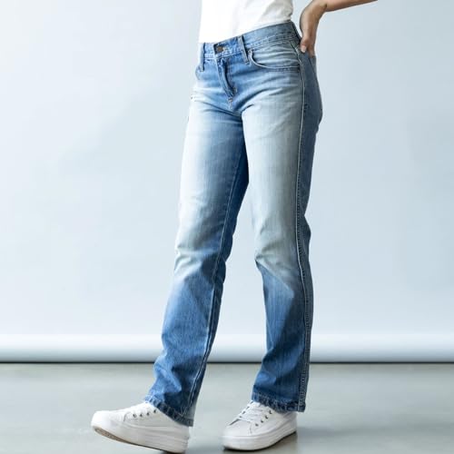 Kimes Ranch Women's Brooks Casual Durable Relaxed Boyfriend Fit Mid Wash Blue Denim Jeans2
