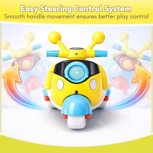 Image of Toy Imagine Kids Scooter Toy Set - Pack of 6 Pull Back Scooties | Perfect Birthday Return Gifts, Party Favor Toys, Colorful Gift Set for Boys & Girls