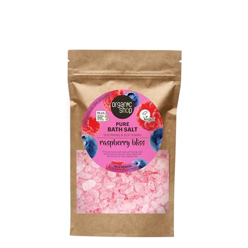 Organic Shop Bath Salt Raspberry Bliss Soothing & Softening, 500 g