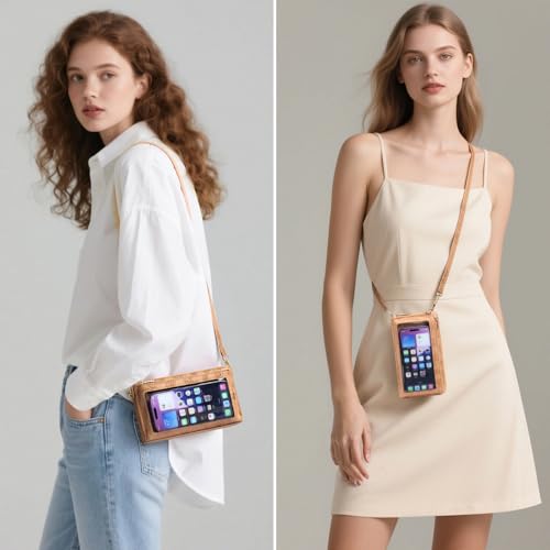 Image of GOIACII Phone Purse Crossbody Bags for Women Small Travel Wallet Touch Screen RFID Blocking