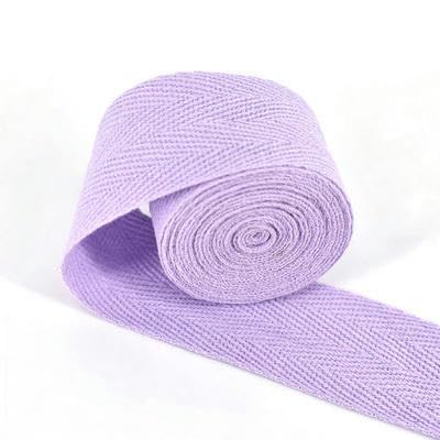 Cinta de algodón en espiga de 30 mm de ancho, 100 % algodón, cinta para cinturón para ropa hecha a mano, paquete de 50 yardas, ideal para costura y manualidades