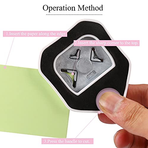 Looneng 3 Way Corner Rounder Punch, 4Mm, 7Mm, 10Mm 3 In 1 Corner Cutter For Paper Crafts, Laminator, Cardstock, Diy Projects, Photocards, Card Making And Scrapbooking #TOP4