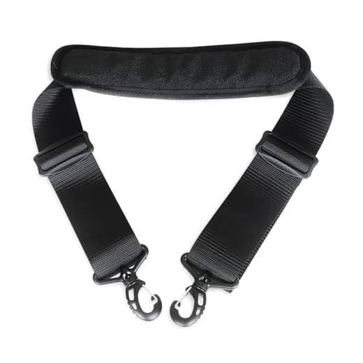 QOTSTEOS Golftaschen-Schultergurt, verstellbar, gepolsterte Ersatztasche für Golftasche, Rucksack-Gurt, Golftaschenzubehör (schwarz) 2 Tatonka Trageriemen Carrying Strap, Black, 1,20 m