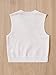 Milumia Girl's Casual Argyle Plaid Sweater Vest Round Neck Sleeveless Crop Top Pink and White 9Y