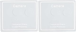 عدسة حماية لعدسة الكاميرا من الزجاج المقوى لموبايل آيفون 11، قطعتان، شفافة