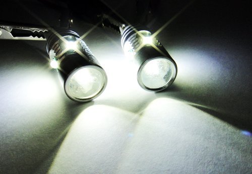 RZG 2 x biała żarówka HP24W HPY24W G4 50 W LED światło boczne do jazdy dziennej DRL dla C5 3008 5008