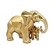 Produktbild Elefant Mutter und Kind Skulptur Ornamente Abstrakte Tier Harz Figur Statue für Hauptdekoration Zubehör Geschenke Handwerk,Gold