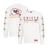 Ultra Game Men's Standard NFL Official Super Soft Supreme Long Sleeve T-Shirt, White Updated, Large