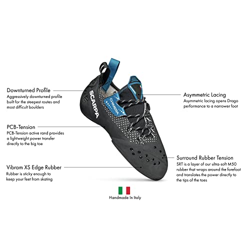 SCARPA Chimera Lace Rock Climbing Shoes for Sport Climbing and Bouldering - Specialized Performance for Sensitivity and Support2