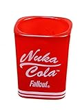 JUST FUNKY Fallout Nuka-Cola Square Mini Shot Glass | Home Barware For Liquor and Beverages | Holds 2 Ounces