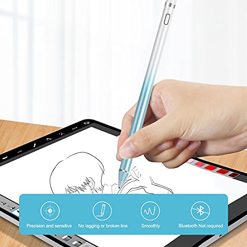 Stylus Pen for Touch Screens, Digital Pen Active Pencil Fine Point Compatible with iPhone iPad and Other Tablets