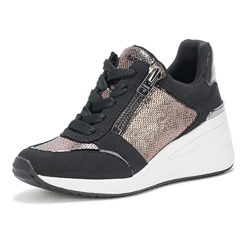 DKNY Women's Shoes Shoe, Pewter/Black, 75