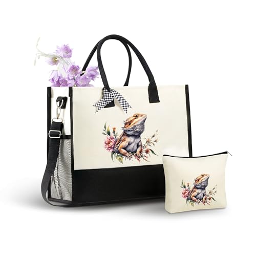 Bolso Tote Canvas para Mujer InnoBeta con cierre y correa miniatura 1