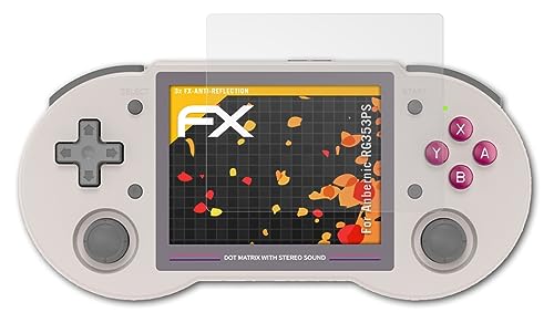 Preisvergleich Produktbild atFoliX Panzerfolie kompatibel mit Anbernic RG353PS Schutzfolie, entspiegelnde und stoßdämpfende FX Folie (3X)