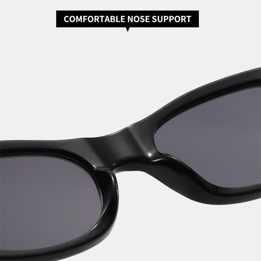Women's Punk Metal Oval Sunglasses Fashionable Girls Outdoor Camping Photography Goggles Sun Visors UV400