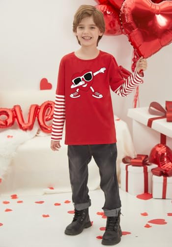 Image of BesserBay Valentines Day Unisex Kids Long Sleeve Top 2-14 Years
