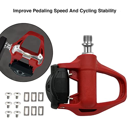 Wowsport Carbon Fiber Spd-Sl Road Bike Pedals With 3-Bolt Cleats thumb #4