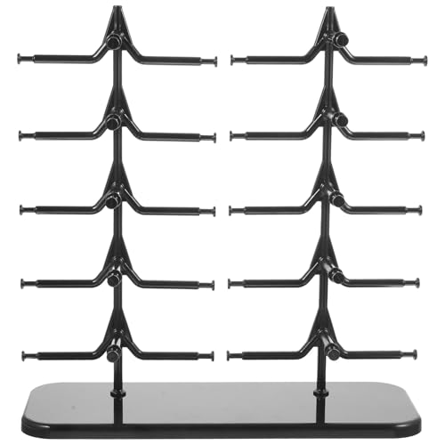 IMIKEYA Organisateur de Lunettes en Pp Noir, Présentoir Pratique et Détachable pour Exposer et Ranger Lunettes de Soleil, pour Usage Quotidien ou Boutique