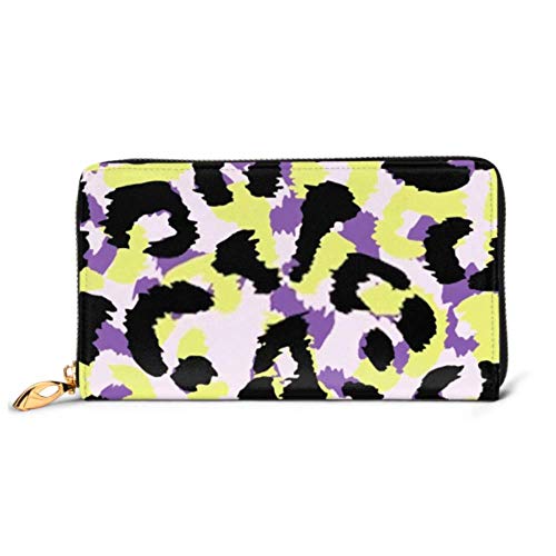 Preisvergleich Produktbild JHGFG Mode Handtasche Reißverschluss Brieftasche Tierhaut Leopardenmuster Telefon Kupplung Geldbörse Abendkupplung Blockieren Leder Brieftasche Multi Card Organizer