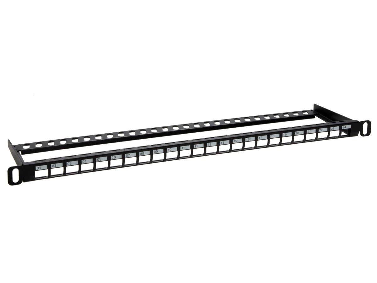 Panneau de brassage 24 ports UTP Keystone Monoprice Demi-U - 7