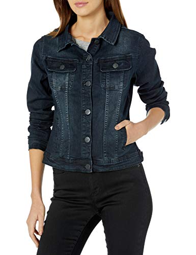 Lola Jeans Women's Gabriella Jacket, Blue Black, Medium