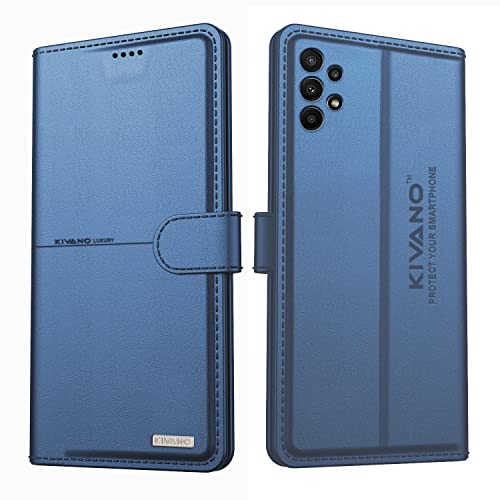 Image of KIVANO Samsung Galaxy A23 Flip Cover | Leather Finish | Inside Pockets & Inbuilt Stand | Shockproof Wallet Style Magnetic Closure Back Cover Case
