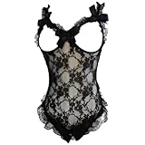 WMZRKY Sexy Dessous für Damen, Spitze, Babydoll, offen, Mini-Body...