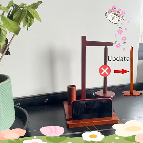 Image of Athena's Elements Upgraded Yarn Holder for Knitting and Crocheting, Magnetic Twirling Mechanism Yarn Spinner with Crochet Accessories Storage and Phone Stand, Yarn Ball Holder for Knitting Lovers