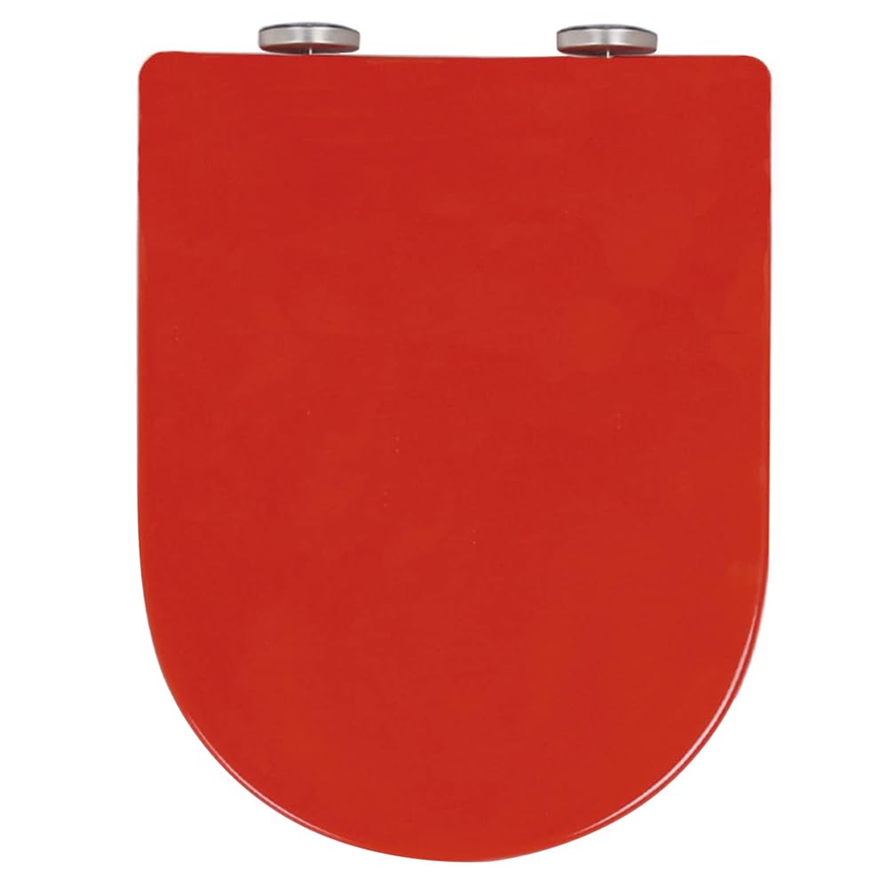 Ldhsjh Red Soft Close Close, Quick Release Cover, Easy Clean Cover Ergonomic Design Pad Cover Color, Adjustable, Lightweight, Durable, Portable, User-Friendly, Compact, Toilet, Seat,