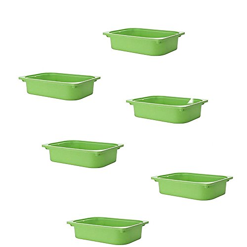Image of Ikea TROFAST Storage box (6, Green)