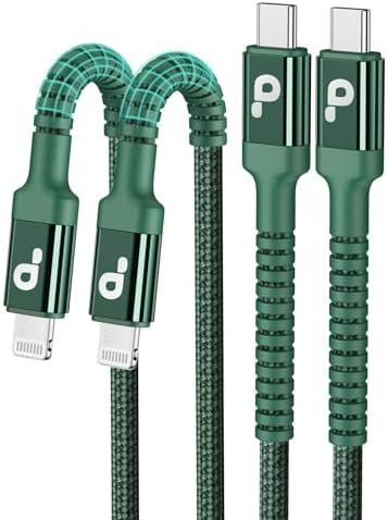 USB C to Lightning Cable 6FT 2Pack USB-C Fast Charger Cable Mfi Certified Type C to Lightning Cord USBC for iPhone 13 12 11 Pro Max Mini X XS XR 8 Plus 10 SE iPad 8th (Green)