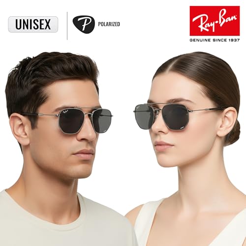 Image of Ray-Ban RB3707 Square-Round Shaped Sunglasses for Men & Women with Official RAYBAN Eyewear Kit