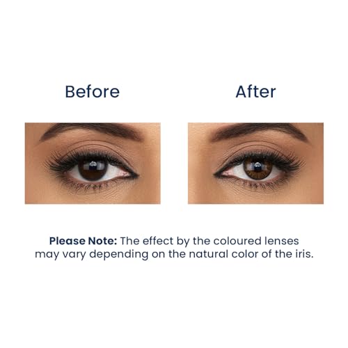 Image of Aqua Color Mystery Brown Color Candy Pack - 2 Lens /Box, Power(-0.5)