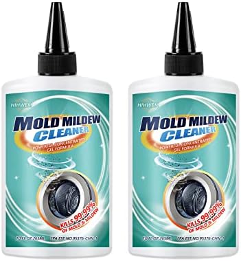 HIHWEM Mold Remover Gel,Mildew Gel,Household Mold Cleaner for Washing Machine,Refrigerator Strips,Grout Cleaner Best for Home Sink,Kitchen,Showers(2-Pack)