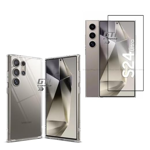 Kit Capa Capinha Case e Película De Vidro 3D 9D Compatível Com Toda Linha Samsung Galaxy S24 (Galaxy S24 Ultra)