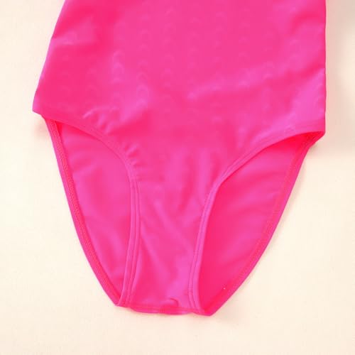 Image of Kids Girls Athletic Swimsuit One Piece Solid Swimwear for Practice and Competition in Black and Navy Bathing Suit
