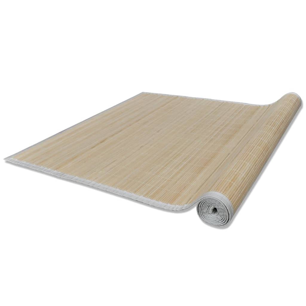 Tapis en Bambou Tapis Naturel Tapis Bambou Tapis Antidérapant en Bambou Naturel Idéal pour Le Salon Tapis rectangulaires Bambou Naturel 2 pcs 120x180 cm