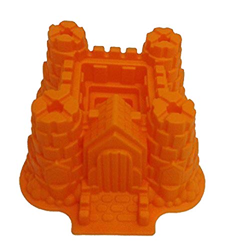 GMMH Moule à gâteau en Silicone Forme château Taille XXL Orange