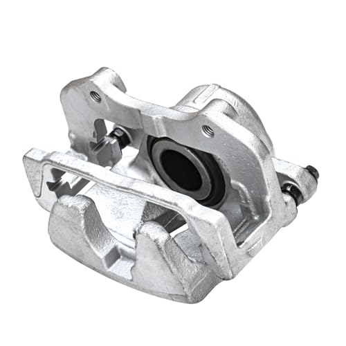 Image of Detroit Axle - RWD Front Left Disc Brake Caliper with Bracket Replacement for 2012-2021 Dodge Challenger Charger Chrysler 300
