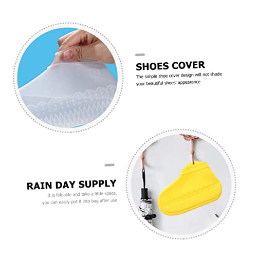 Cubrecalzado impermeable reutilizable ibasenice para lluvia, cubrebotas de silicona antideslizante miniatura 3