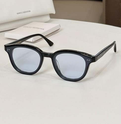 GENTLE GM Black Sheet Material Frame Circular Sunglasses For Jade Monster Polarized UV400 Women Men With Original Case2