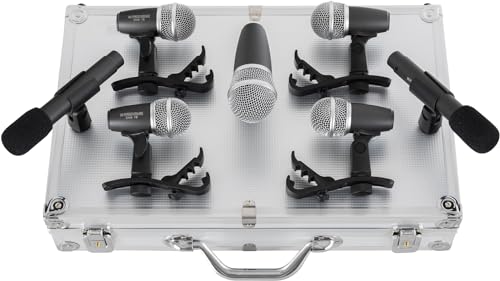 4x microfono dinamico per tom, risposta in frequenza: 50 Hz - 14 kHz, sensibilità: - 52 dB (± 3 dB)